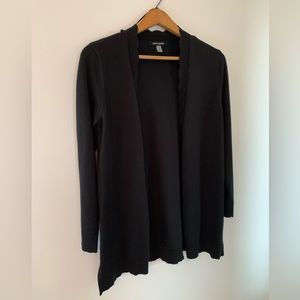 Cable and Gauge draped open-front cardigan